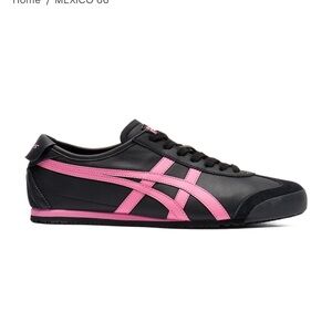 Onitsuka Tiger MEXICO 66 Unisex COLOR BLACK / DRAGON FRUIT size M 5 W 6.5 NIB